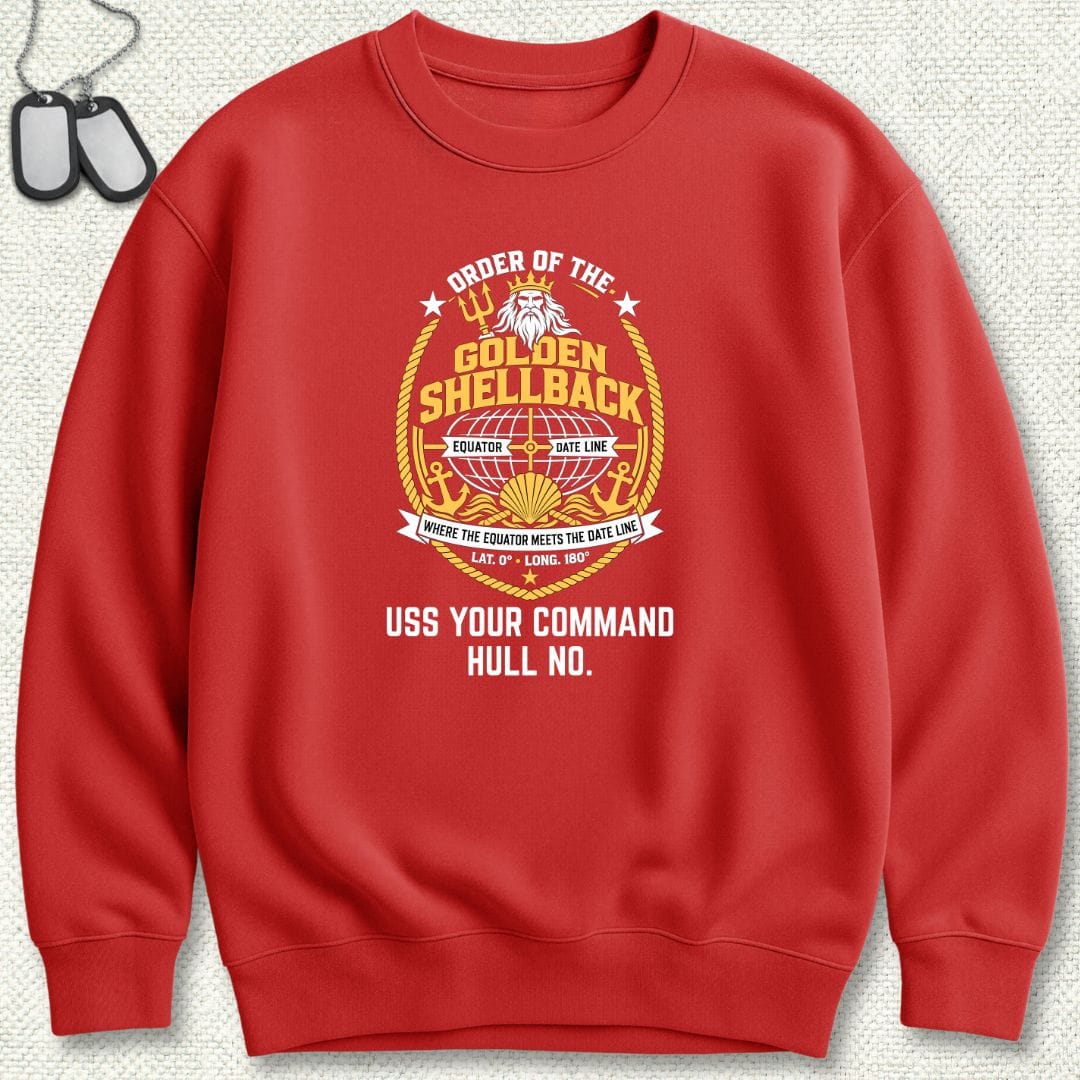 Golden Shellback - Add Your Command Sweatshirt