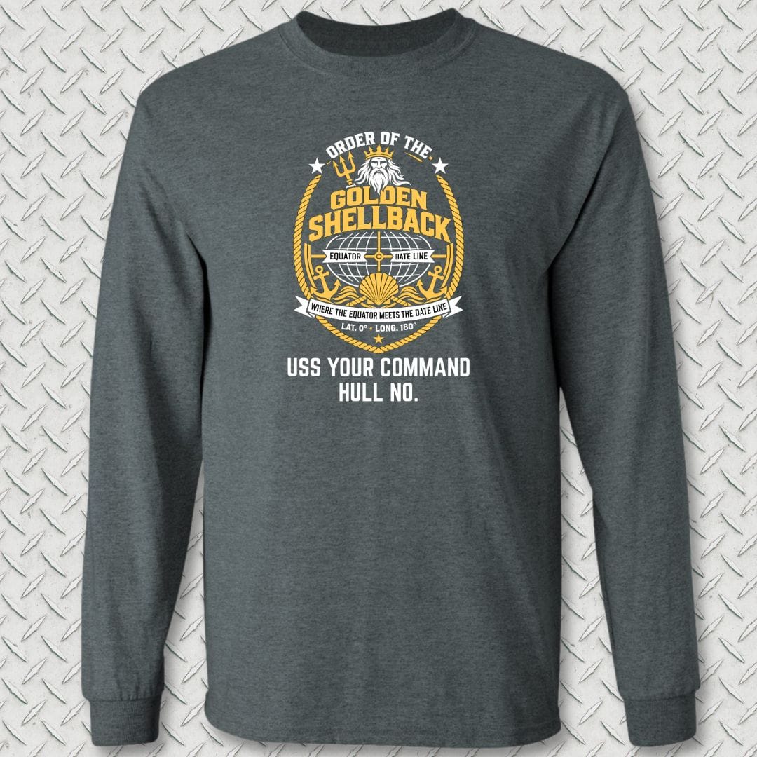 Golden Shellback - Add Your Command Long Sleeve Tee
