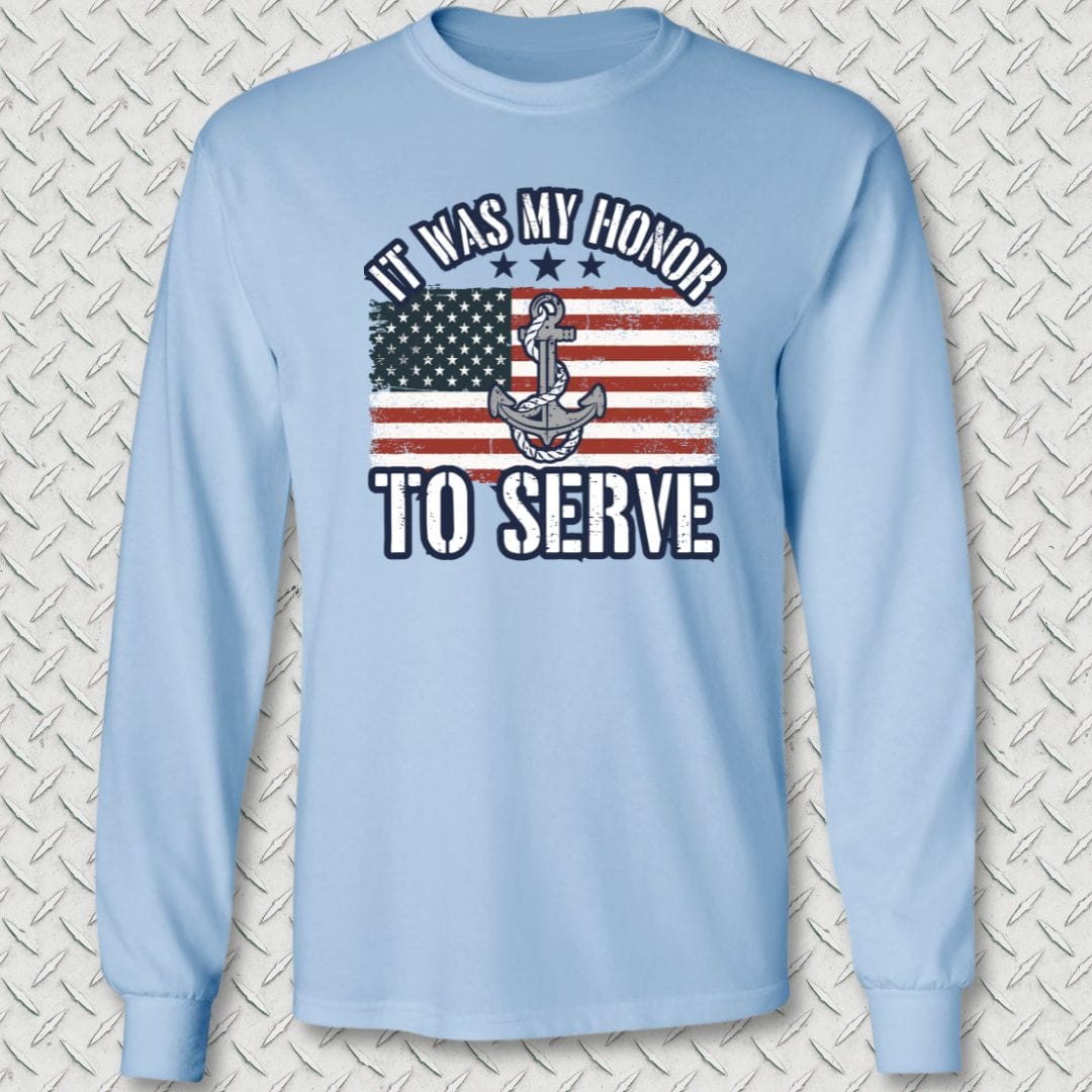 My Honor To Serve (Flag) Long Sleeve Tee