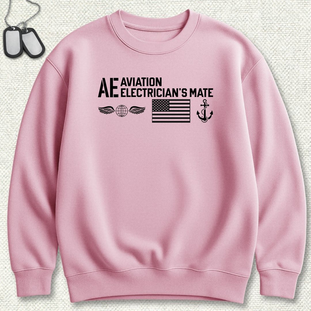 AE - Flag & Anchor Sweatshirt - Pink
