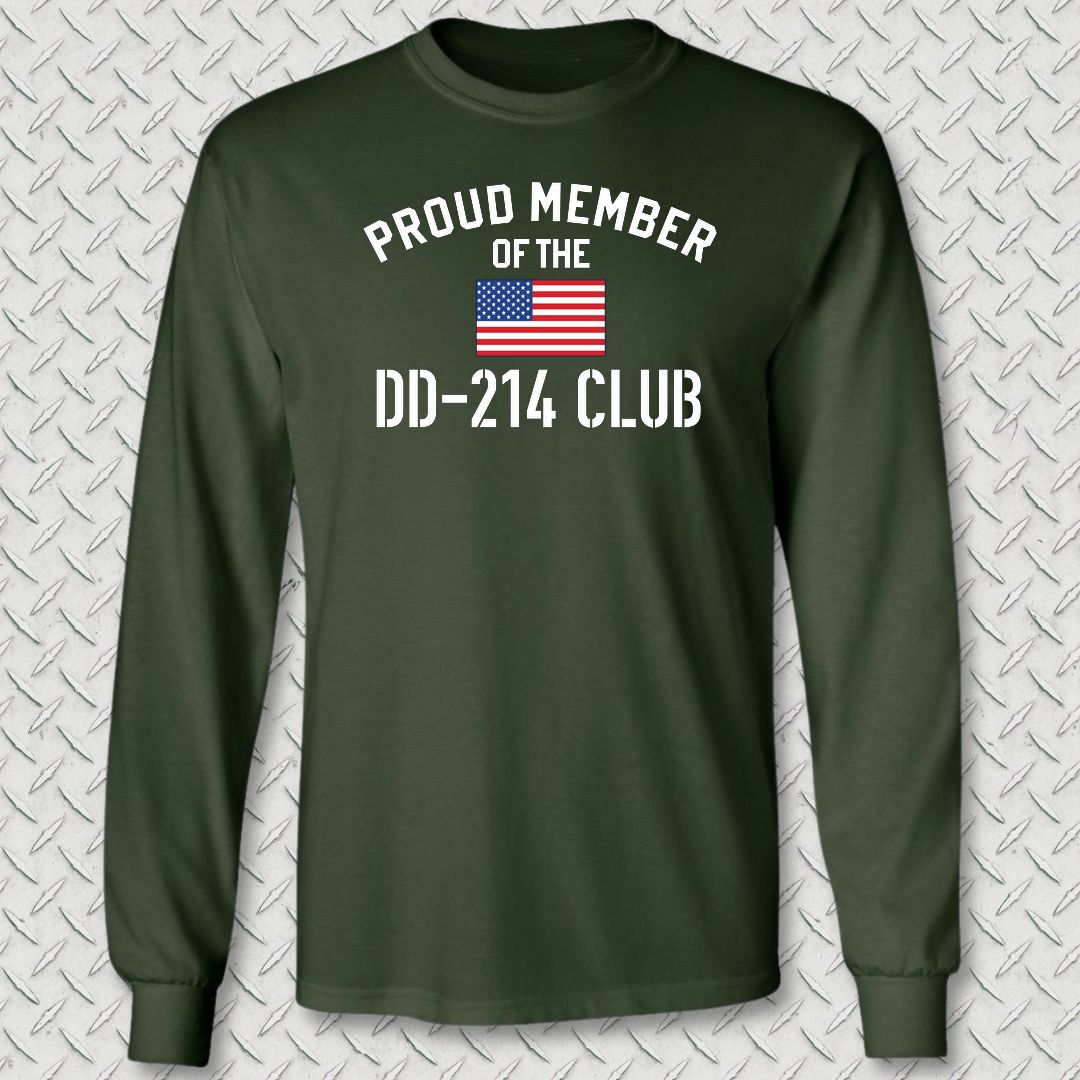 DD-214 Club Long Sleeve Tee - Forest Green