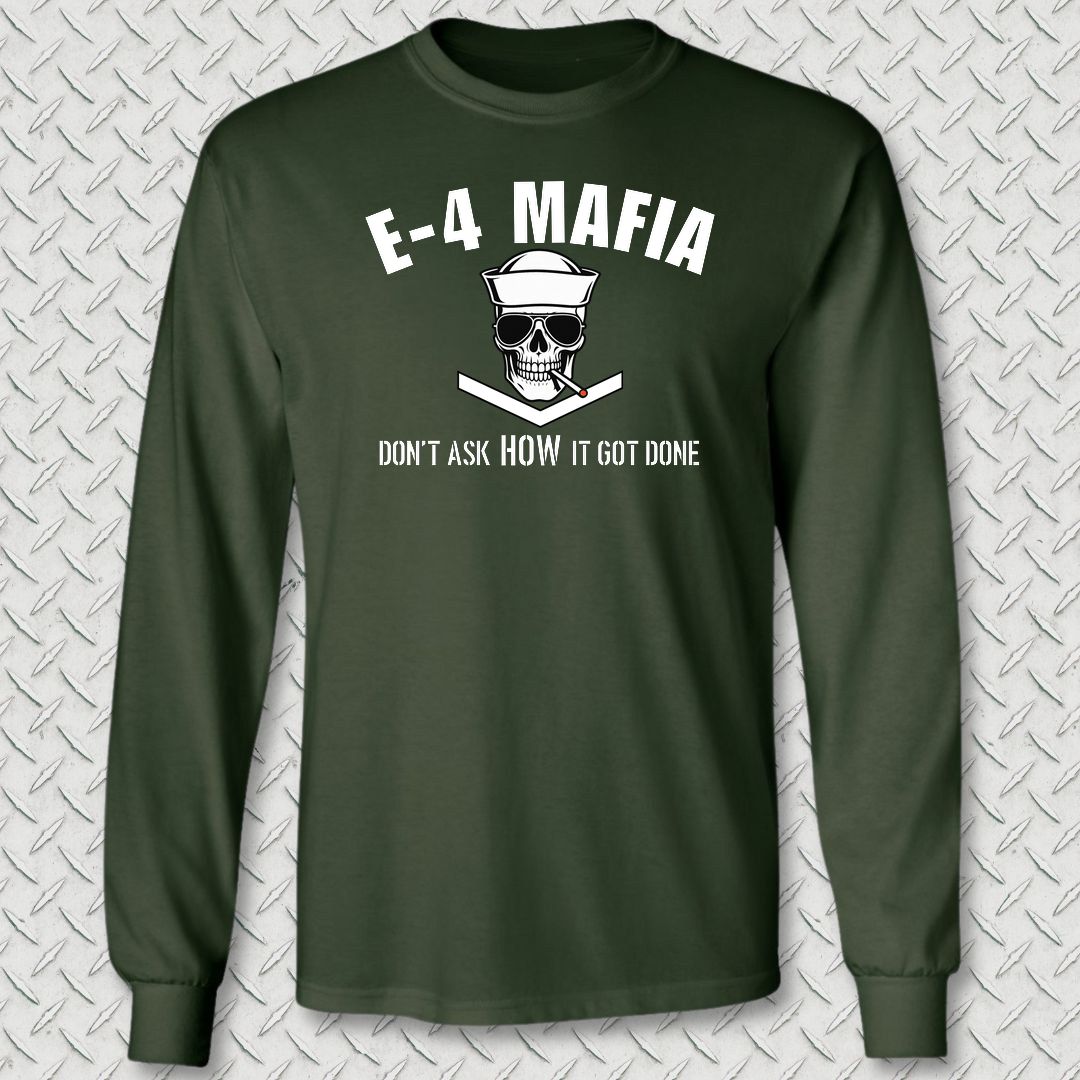 E-4 Mafia Long Sleeve Tee - Forest Green