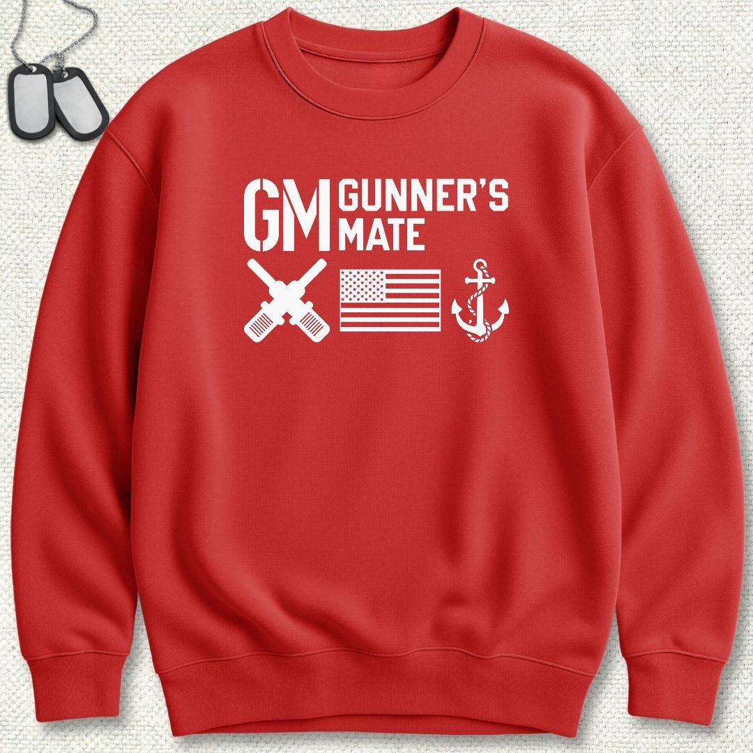 GM - Flag & Anchor Sweatshirt - Red