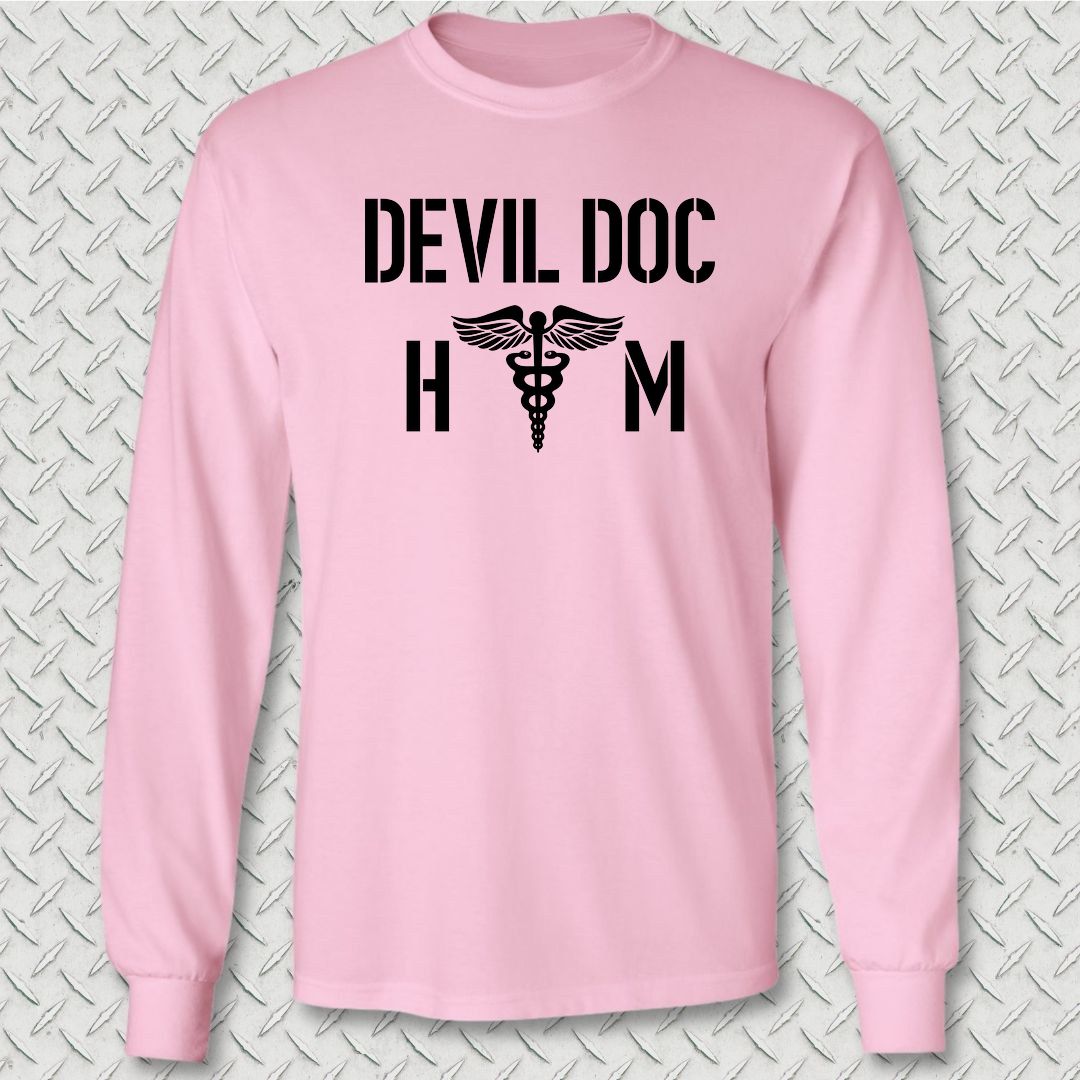 HM - Devil Doc Long Sleeve Tee - Pink