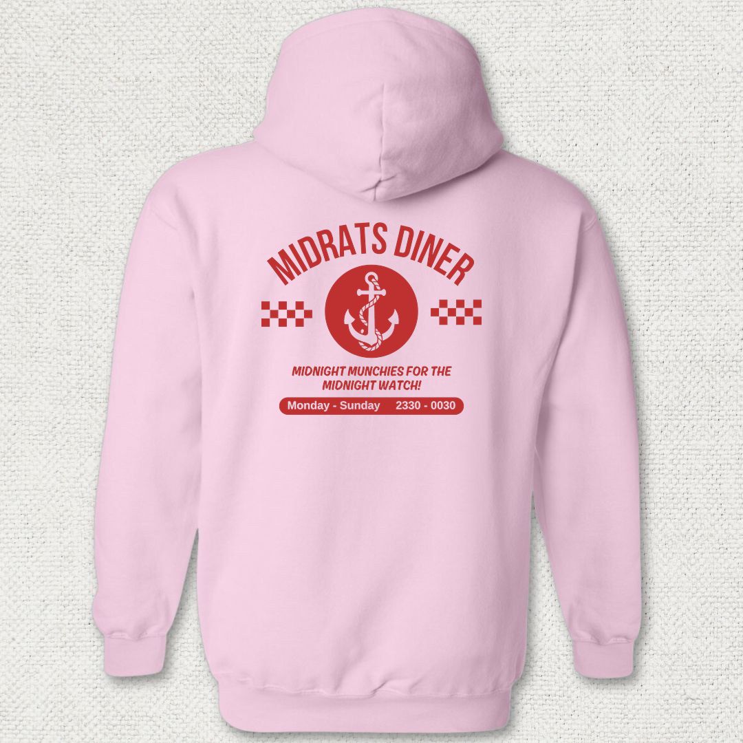Midrats Diner - Anchor Hoodie - Pink