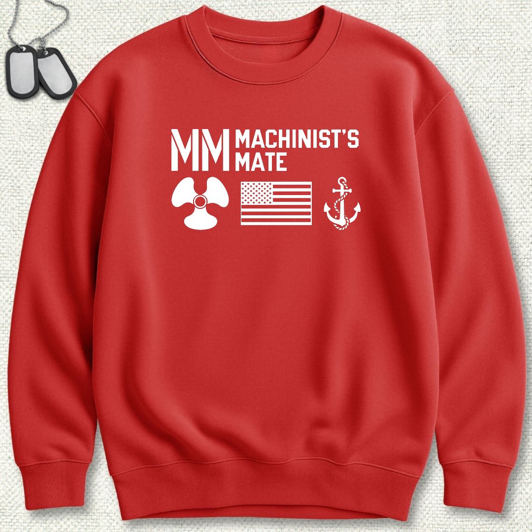 MM - Flag & Anchor Sweatshirt - Red