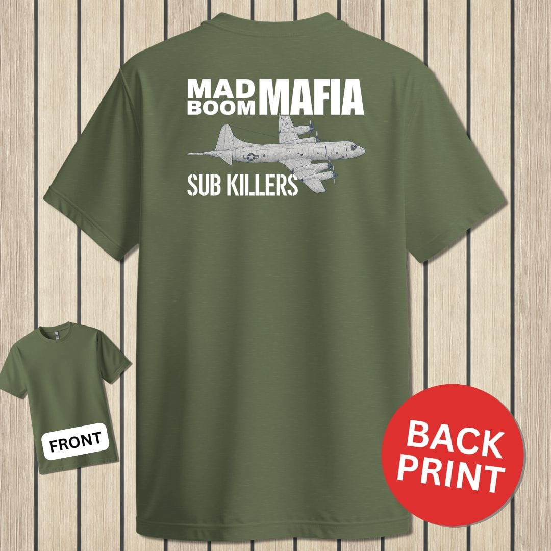 NavyHumor Classic Cotton T-shirt Military Green / S Mad Boom Mafia - Sub Killers