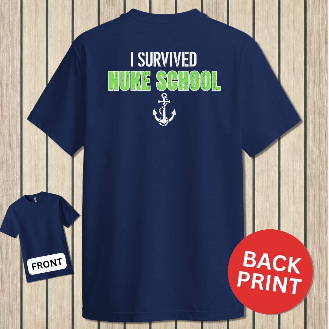 NavyHumor Classic Cotton T-shirt Navy / S I Survived Nuke School