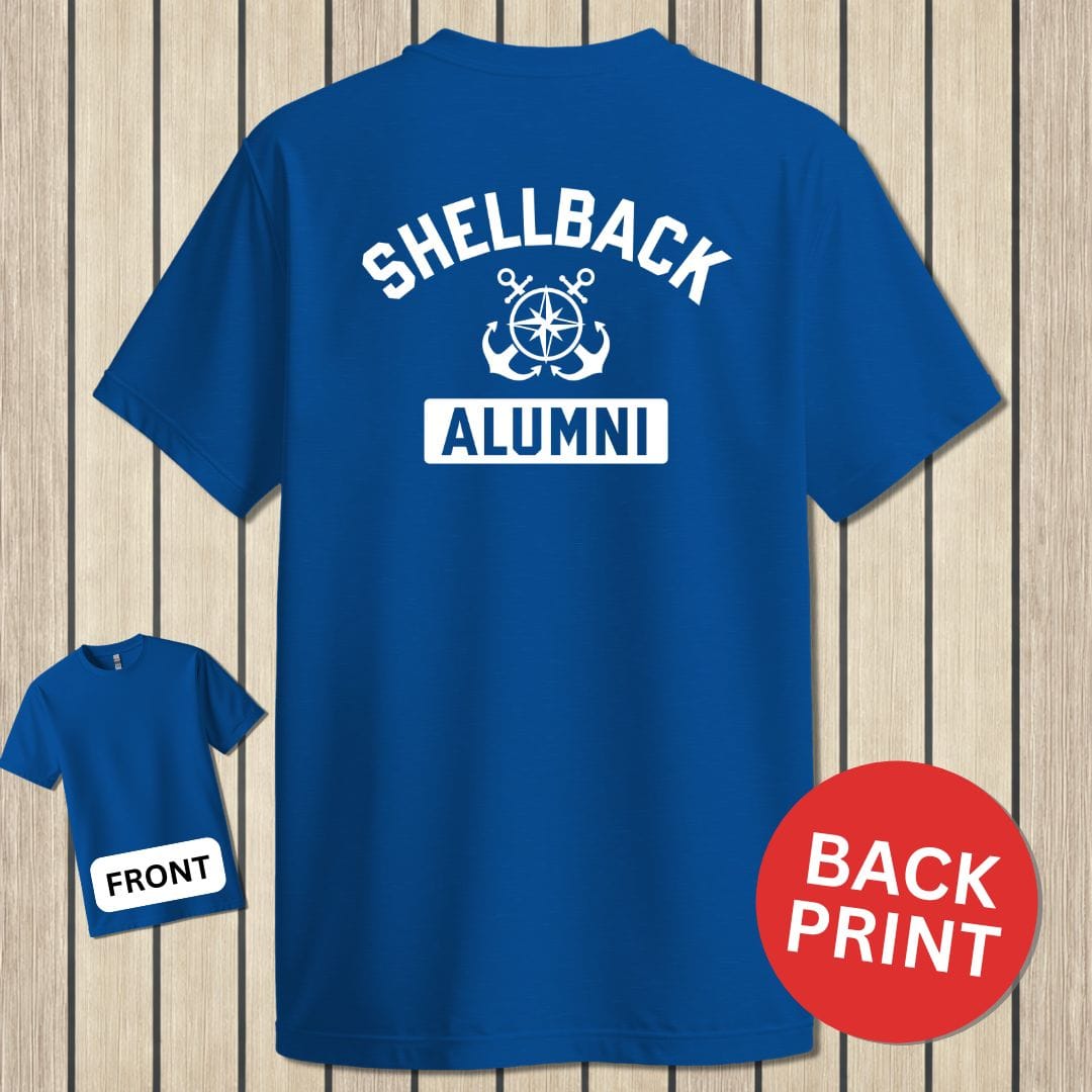 NavyHumor Classic Cotton T-shirt Royal Blue / S Shellback Alumni