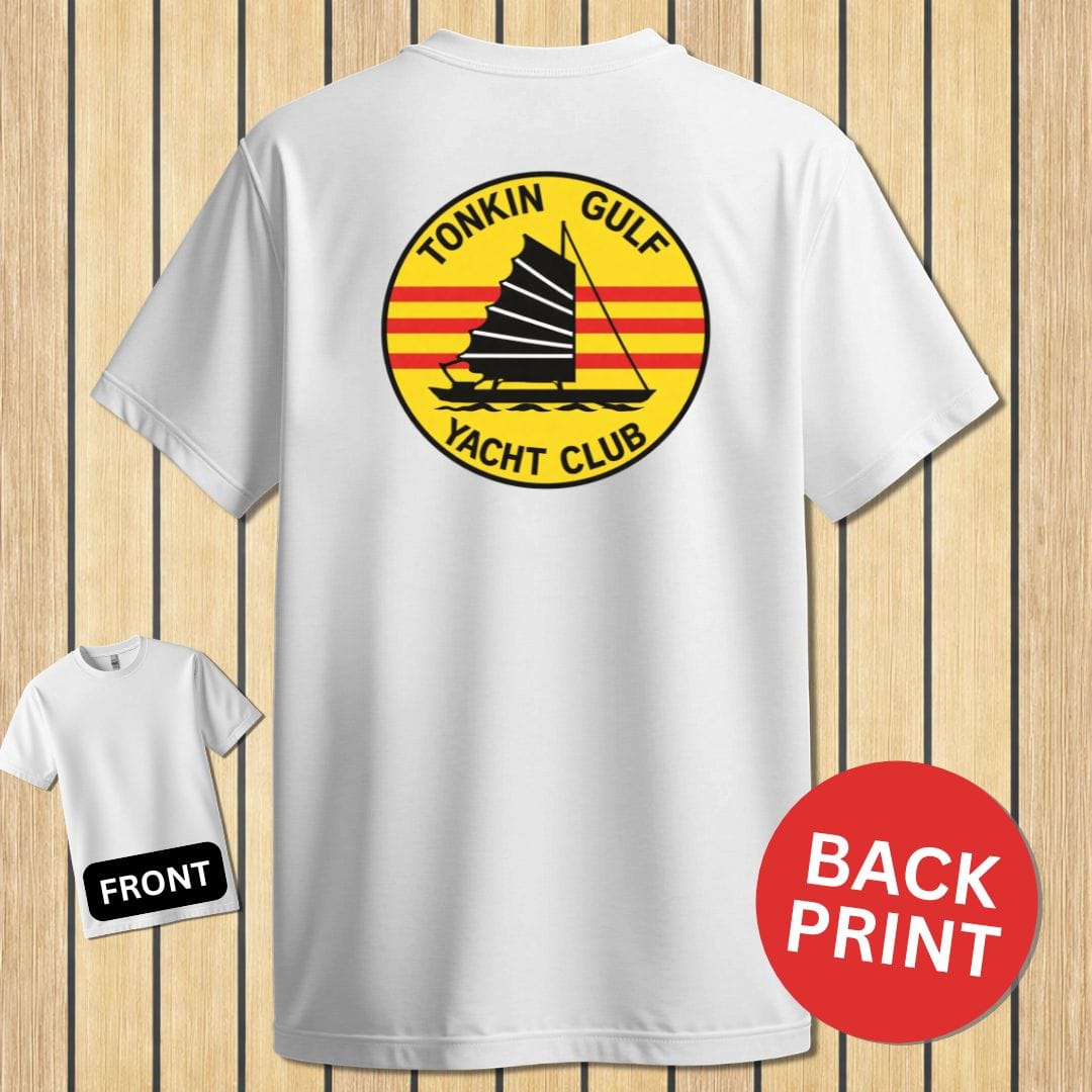 NavyHumor Classic Cotton T-shirt White / S Tonkin Gulf Yacht Club