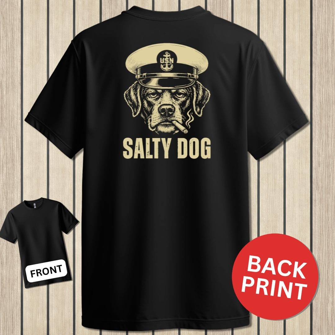 NavyHumor Classic Tee Black / S Salty Dog - hief