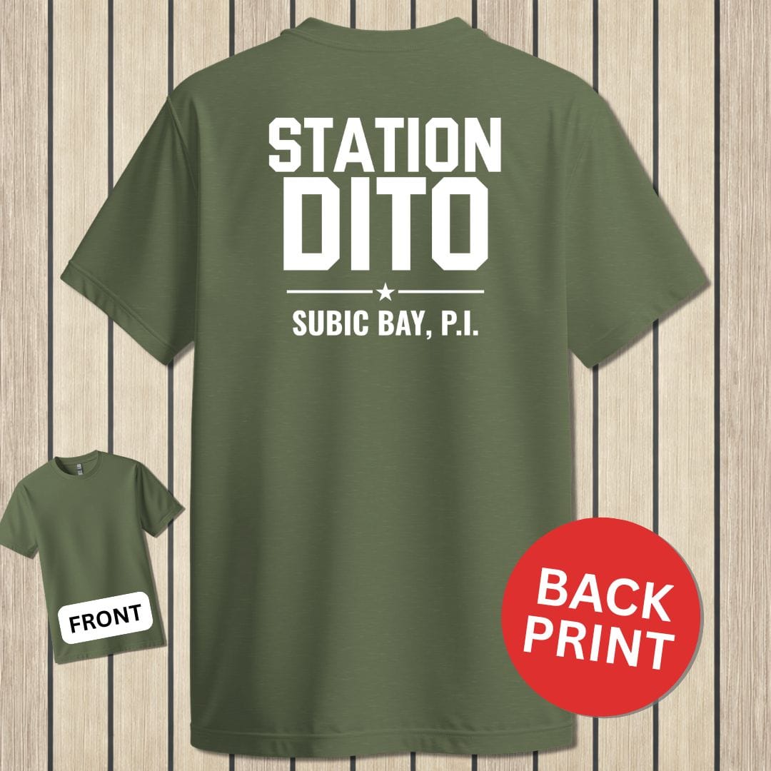 NavyHumor Classic Tee Military Green / S Station Dito - Subic Bay