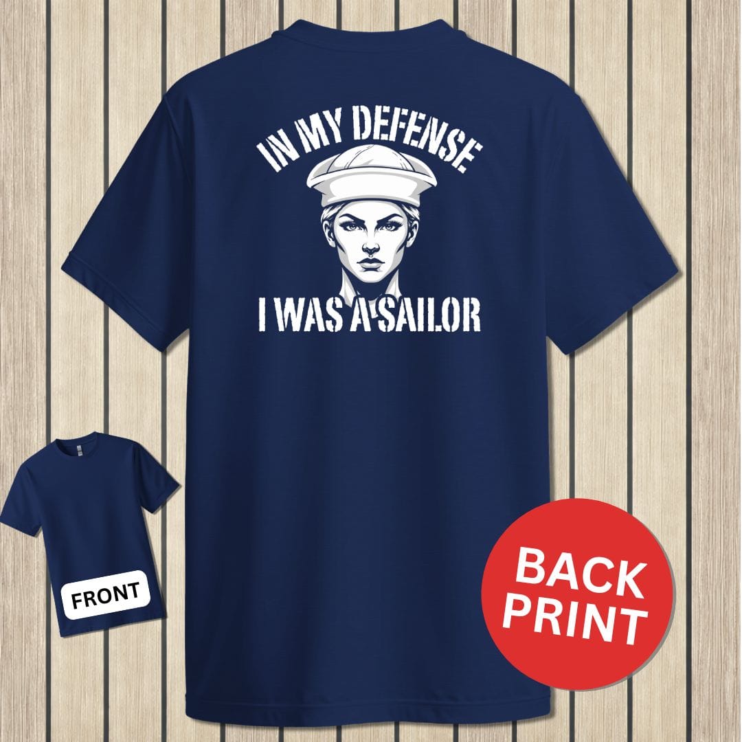NavyHumor Classic Tee Navy / S In My Defense - Female