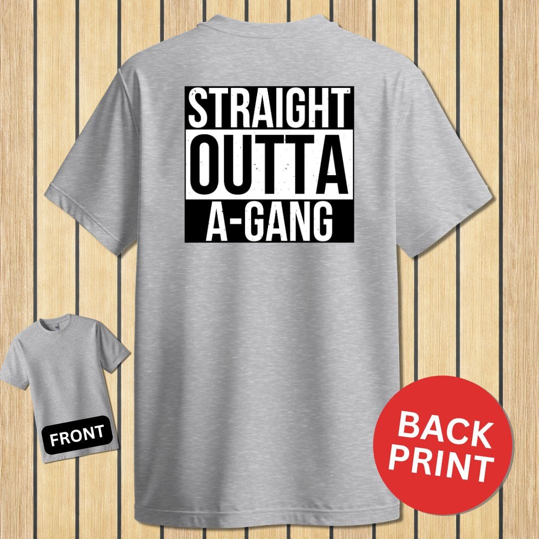 NavyHumor Classic Tee Sport Grey / S Straight Outta A-Gang