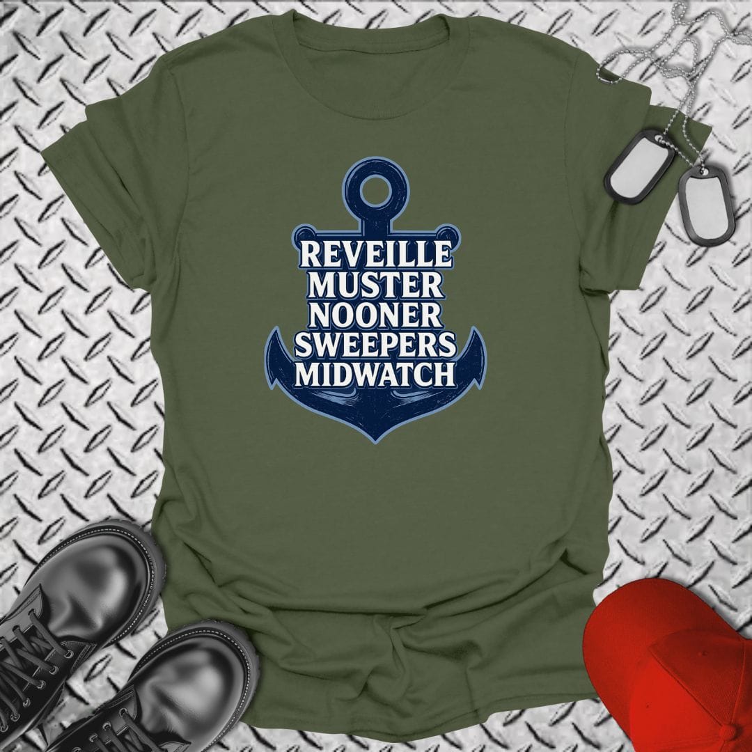 NavyHumor Everyday Tee Military Green / S A Sailor's Day