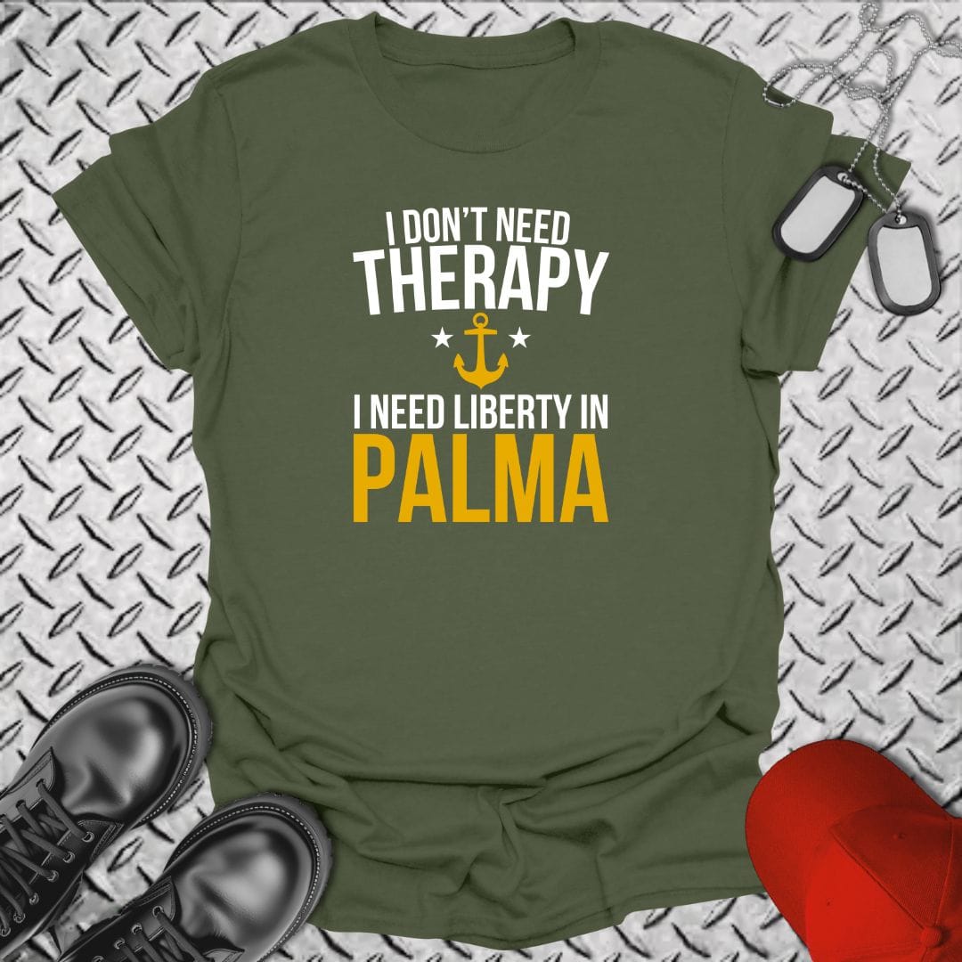 NavyHumor Everyday Tee Military Green / S Liberty In Palma