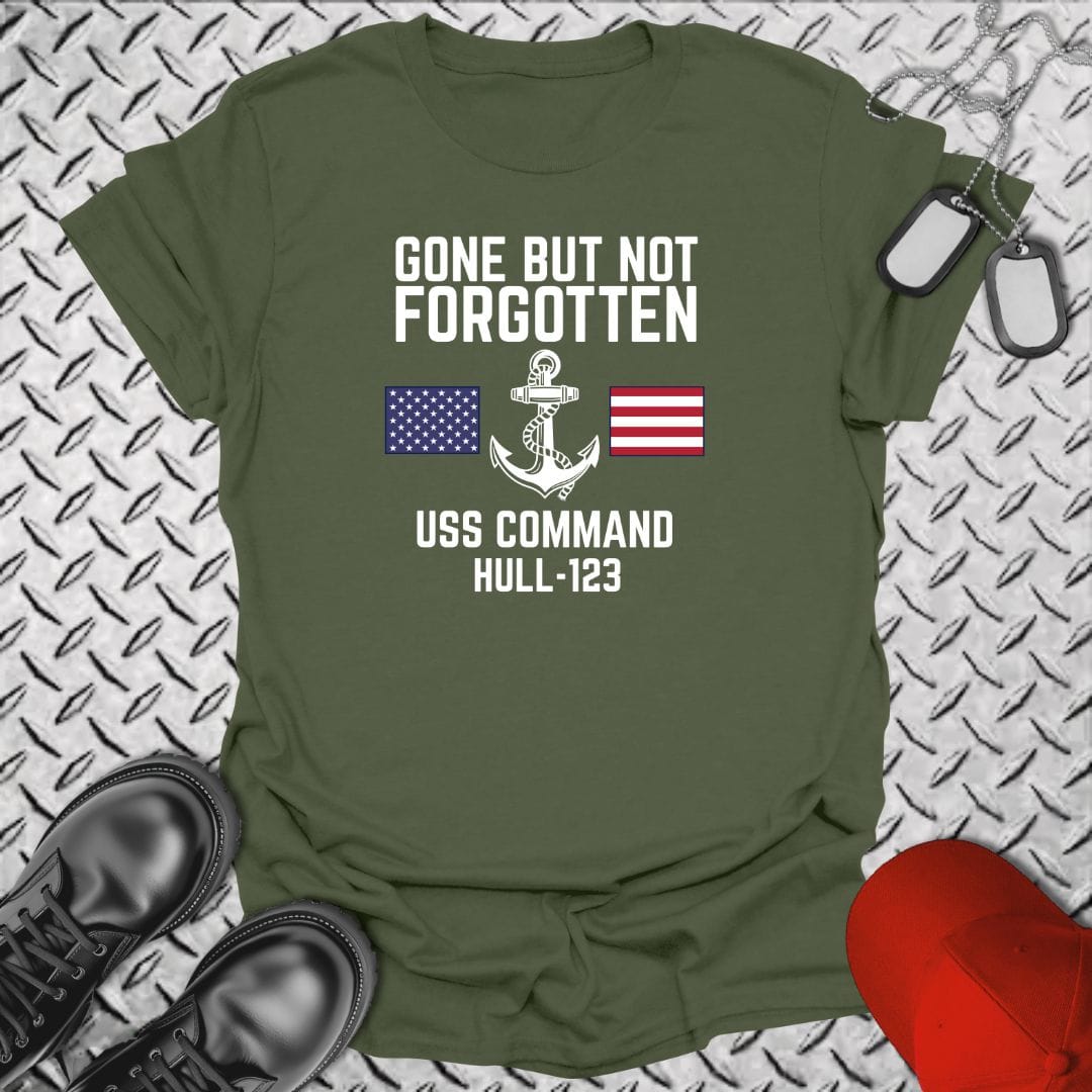 NavyHumor Everyday Tee Military Green / S "Your Command" Gone But Not Forgotten