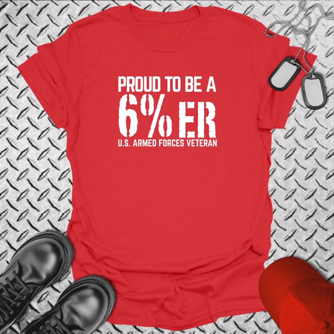 NavyHumor Everyday Tee Red / S Armed Forces 6%er