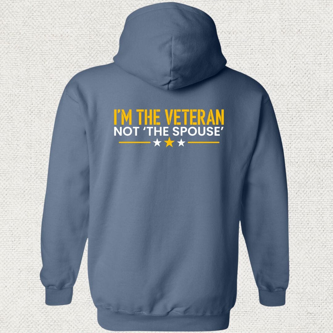 NavyHumor Hoodie Heather Navy / S I'm The Veteran Hoodie