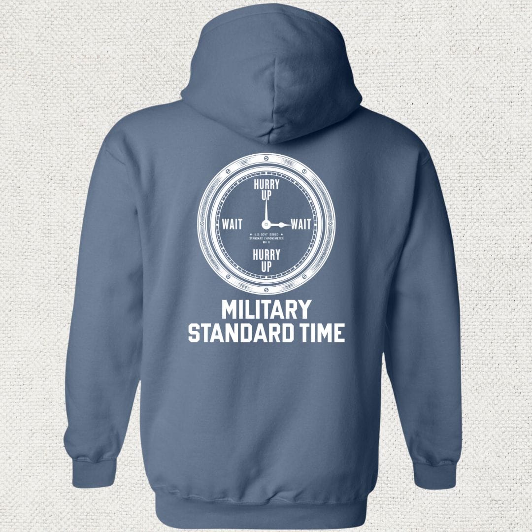 NavyHumor Hoodie Heather Navy / S Military Standard Time Hoodie