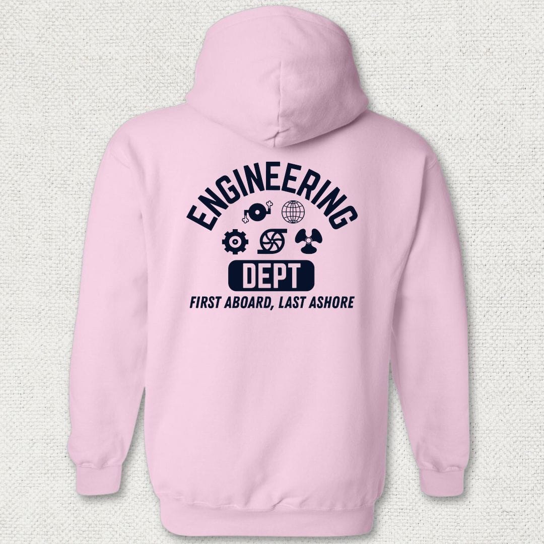 NavyHumor Hoodie Pink / S Engineering - First Aboard Hoodie