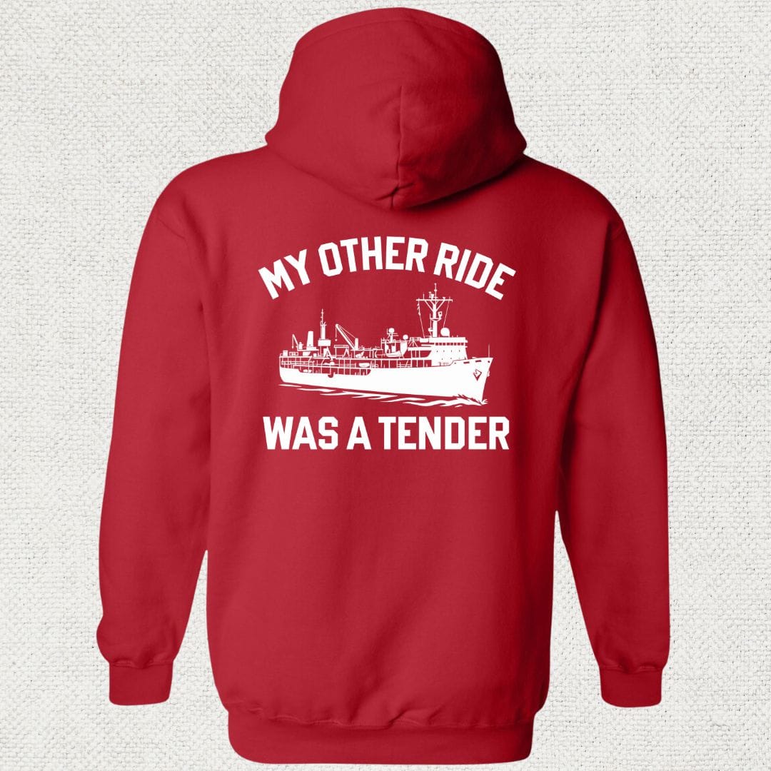 NavyHumor Hoodie Red / S My Other Ride Was A Tender Hoodie
