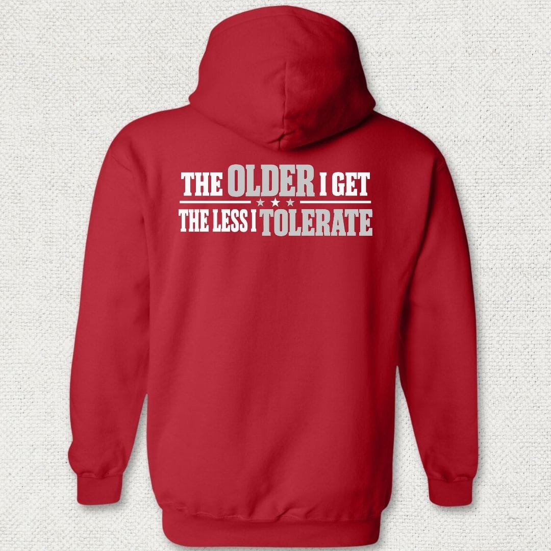 NavyHumor Hoodie Red / S The Less I Tolerate Hoodie