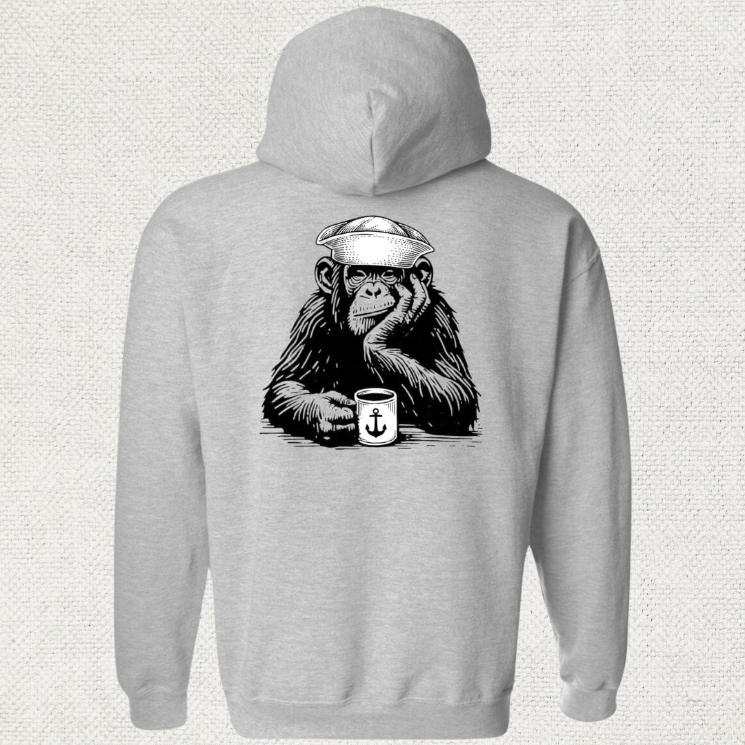 NavyHumor Hoodie Sport Grey / S Coffee Monkey Hoodie