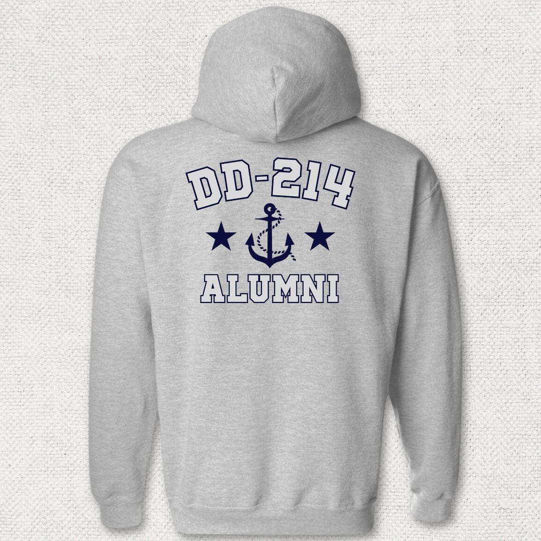 NavyHumor Hoodie Sport Grey / S DD-214 Alumni Hoodie