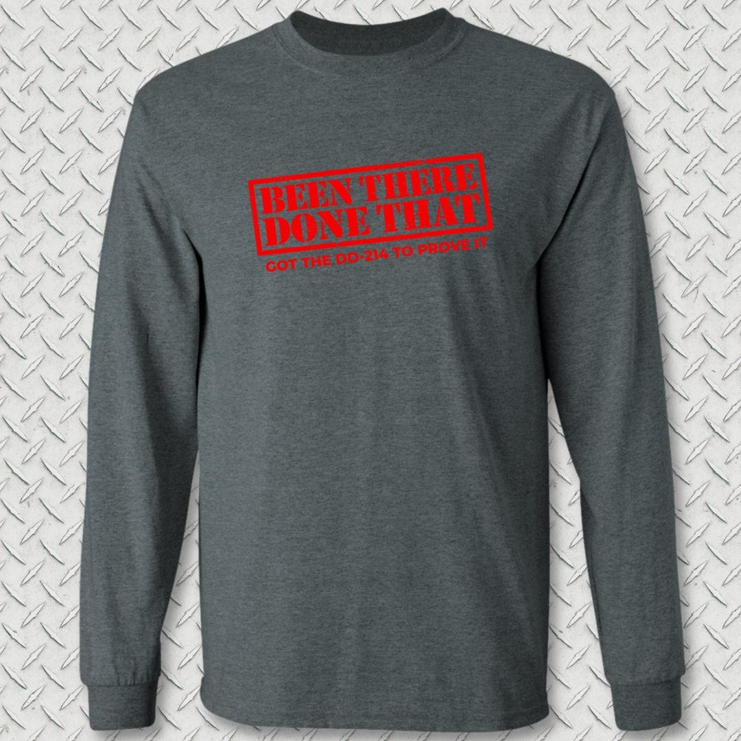 NavyHumor Long-sleeve Dark Heather / S BTDT - Got The DD-214 Long Sleeve Tee