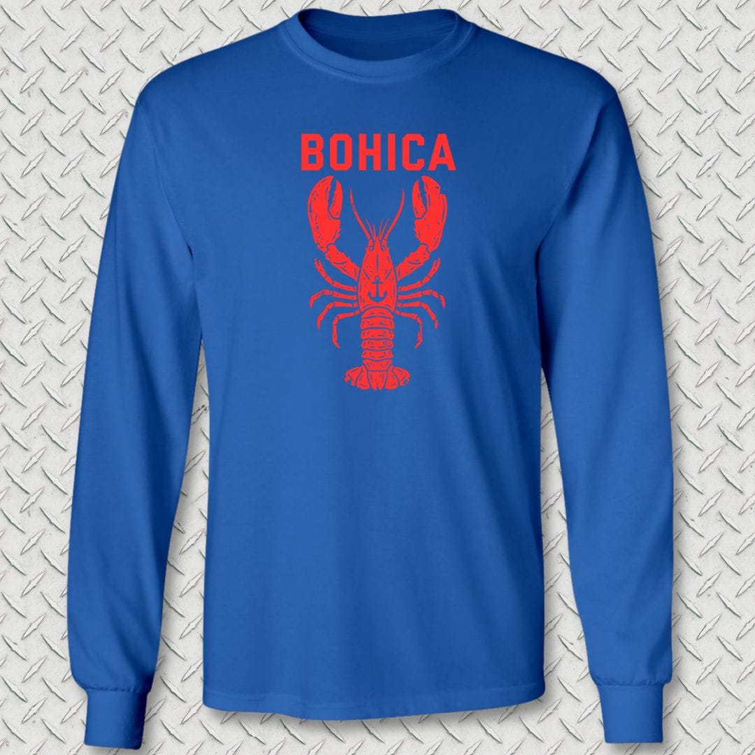 NavyHumor Long-sleeve Royal Blue / S BOHICA Lobster Long Sleeve Tee