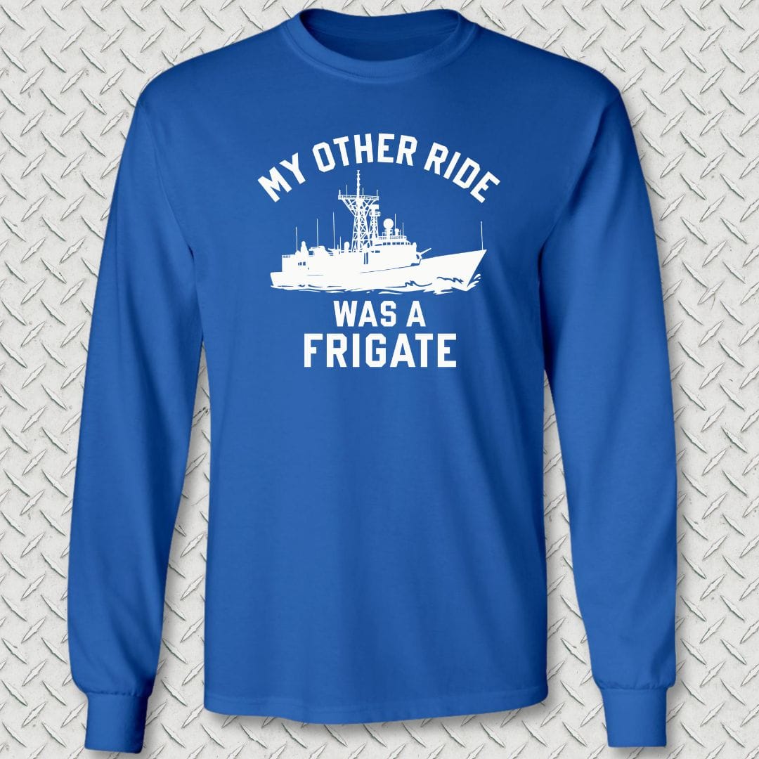 NavyHumor Long-sleeve S / Royal Blue My Other Ride Was A Frigate Long Sleeve Tee