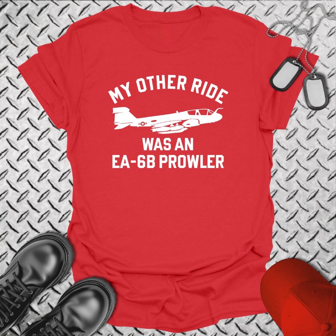 NavyHumor Soft Style T-shirt Red / S My Other Ride Was An EA-6B Prowler