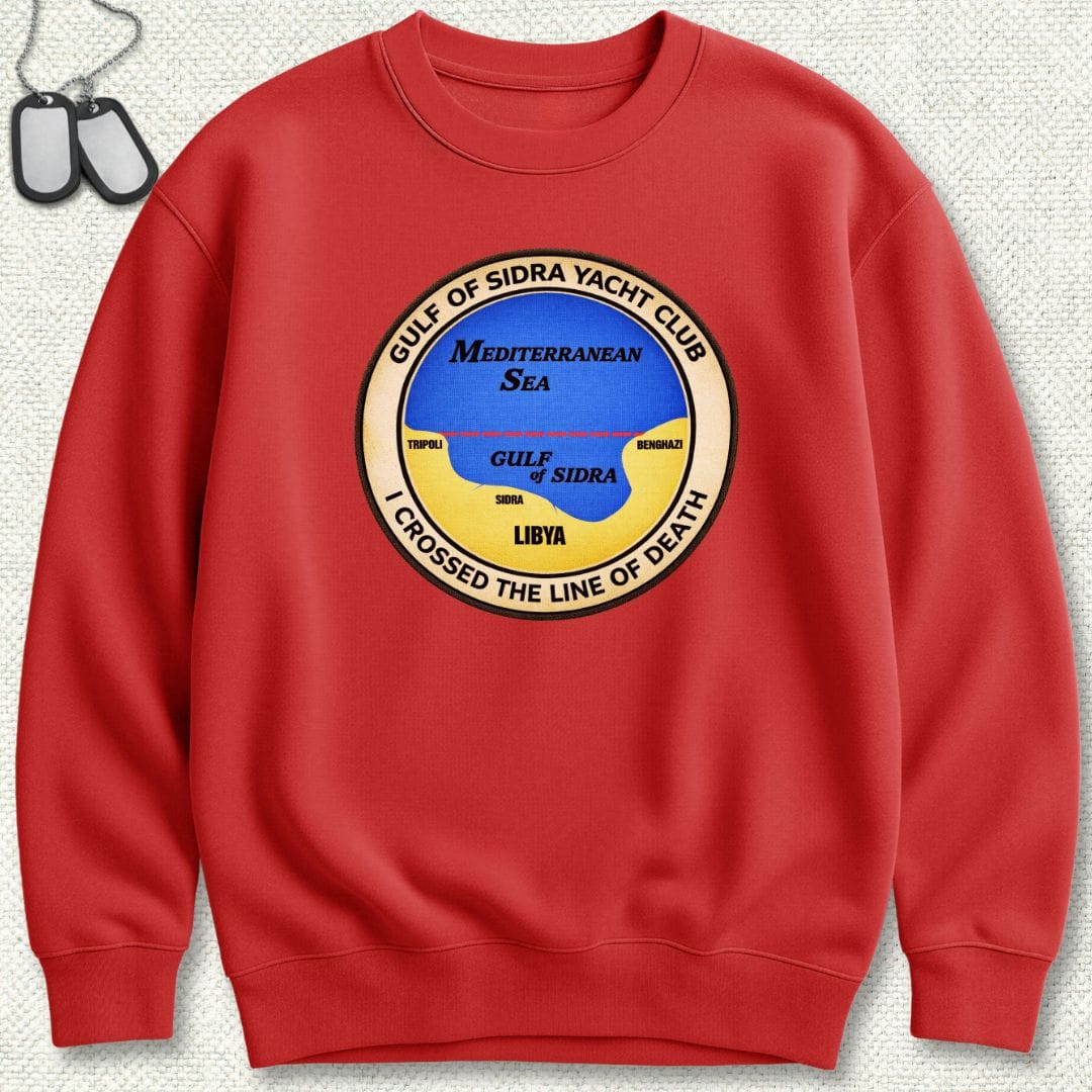 NavyHumor Sweatshirt Red / S Gulf Of Sidra Sweatshirt