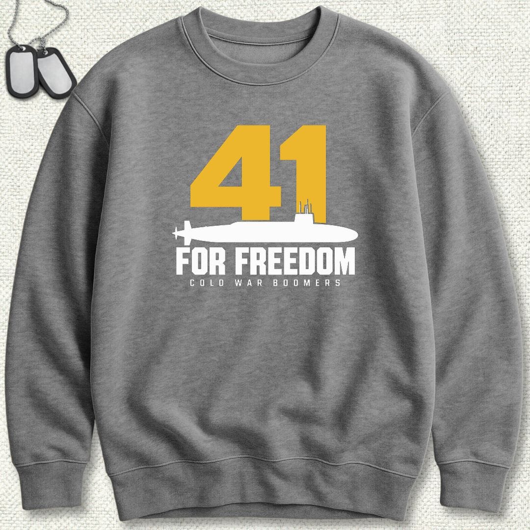 NavyHumor Sweatshirt S / Graphite Heather 41 For Freedom Sweatshirt