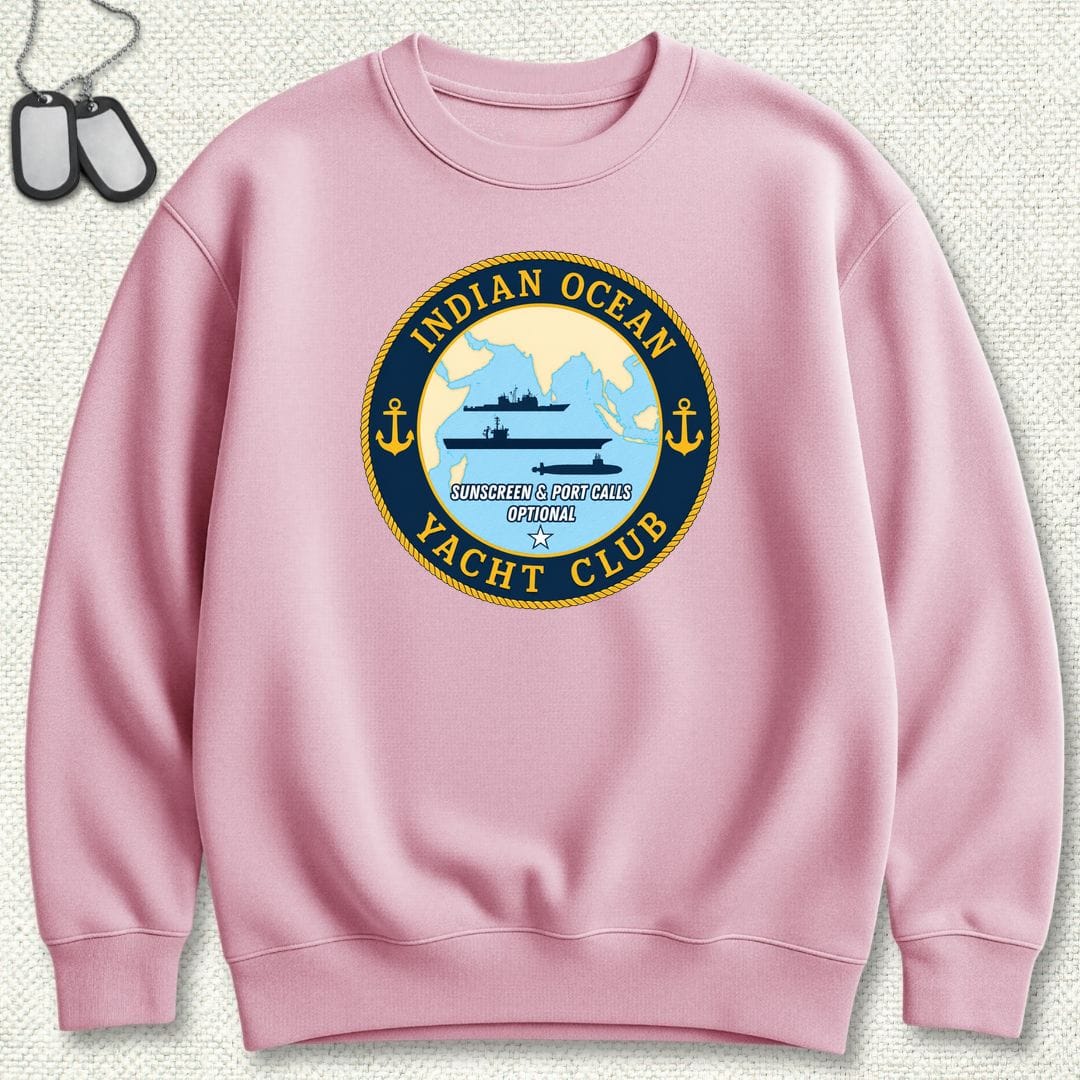 NavyHumor Sweatshirt S / Pink Indian Ocean Yacht Club Sweatshirt