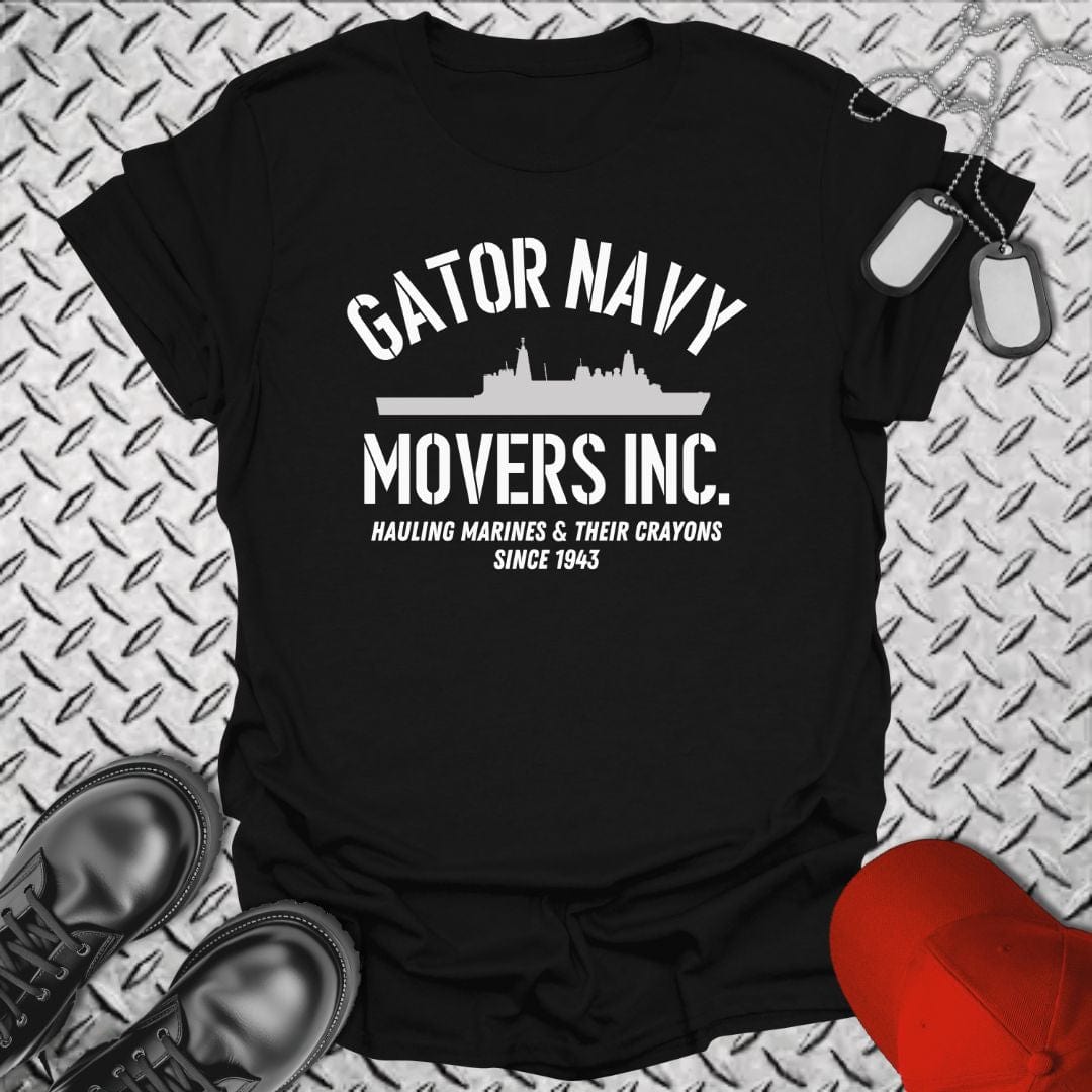 NavyHumor T-Shirt Black / S Gator Navy Movers T-shirt