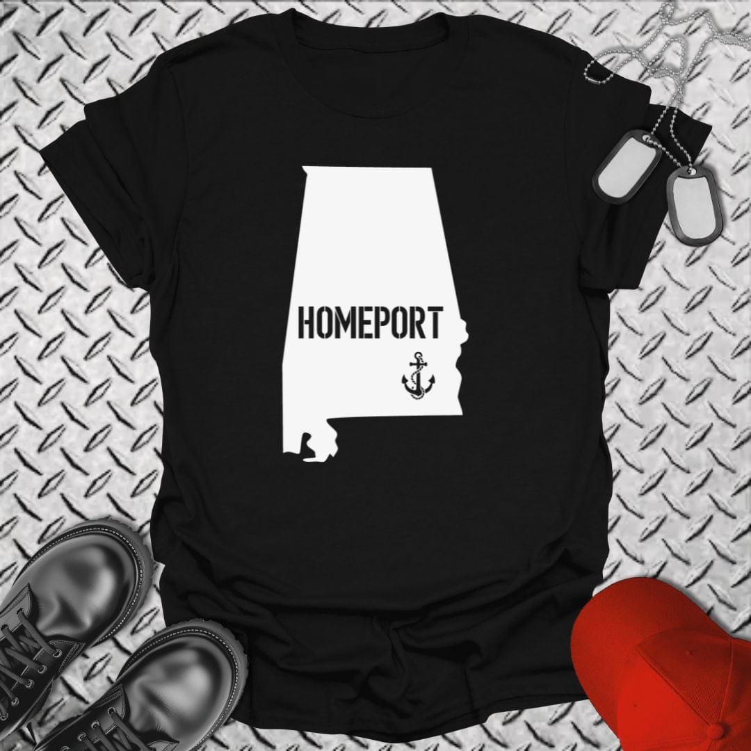 NavyHumor T-Shirt Black / S Homeport Alabama T-shirt