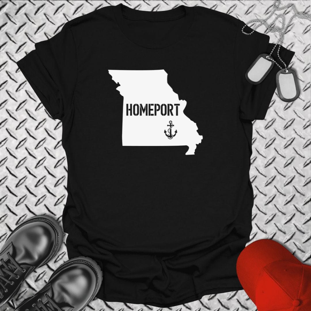 NavyHumor T-Shirt Black / S Homeport Missouri T-shirt