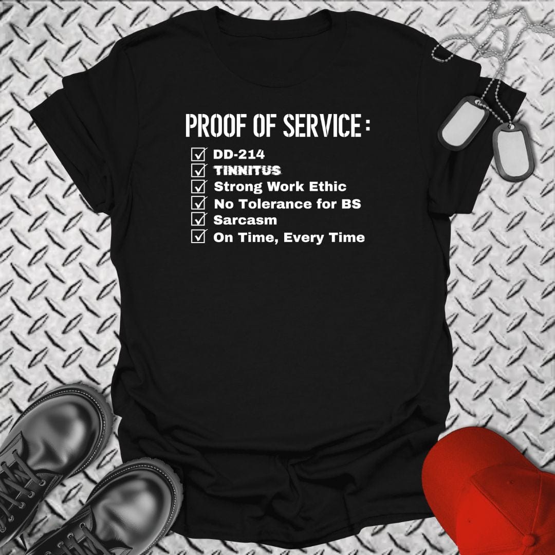 NavyHumor T-Shirt Black / S Proof of Service Checklist T-shirt