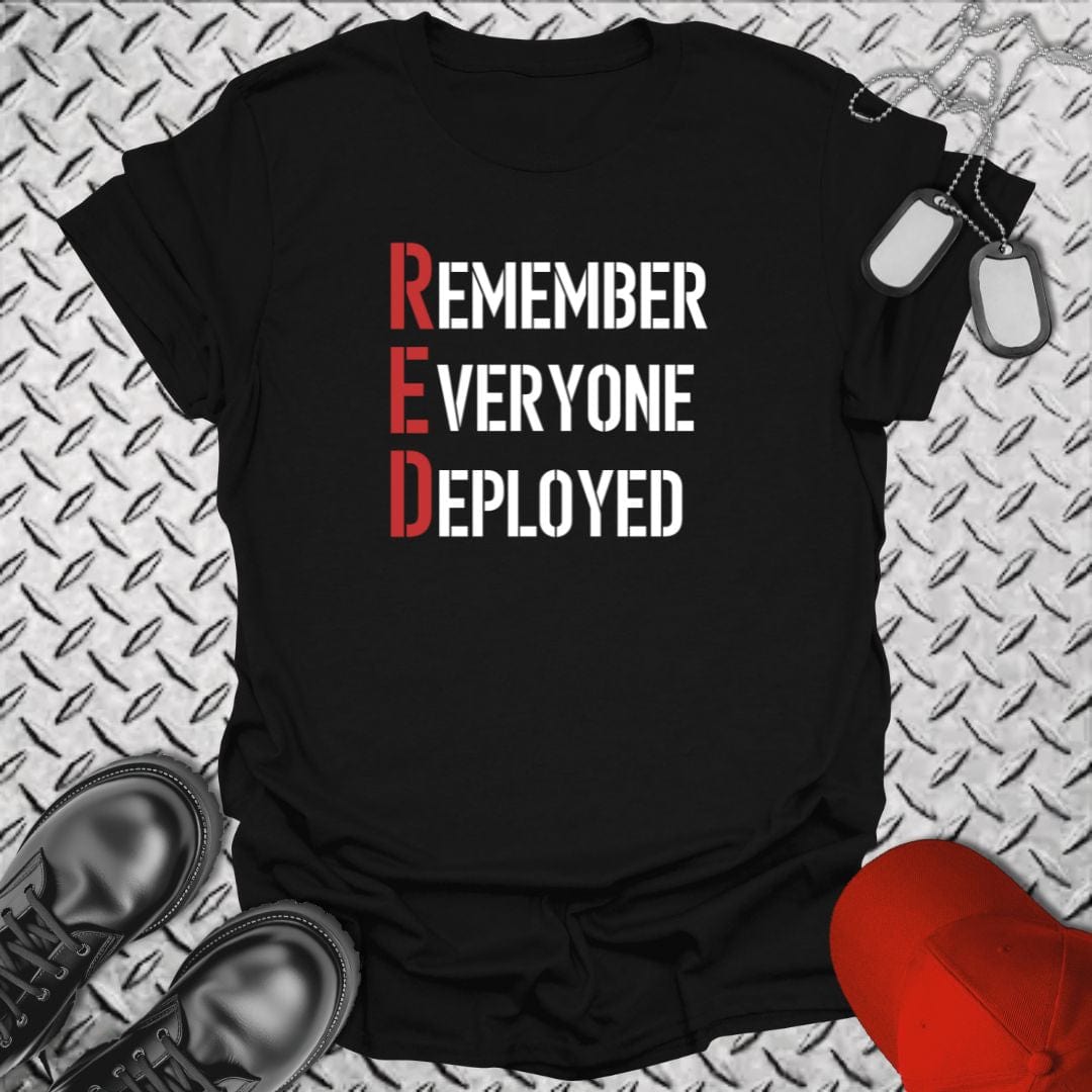 NavyHumor T-Shirt Black / S R.E.D. - Remember Everyone Deployed T-shirt