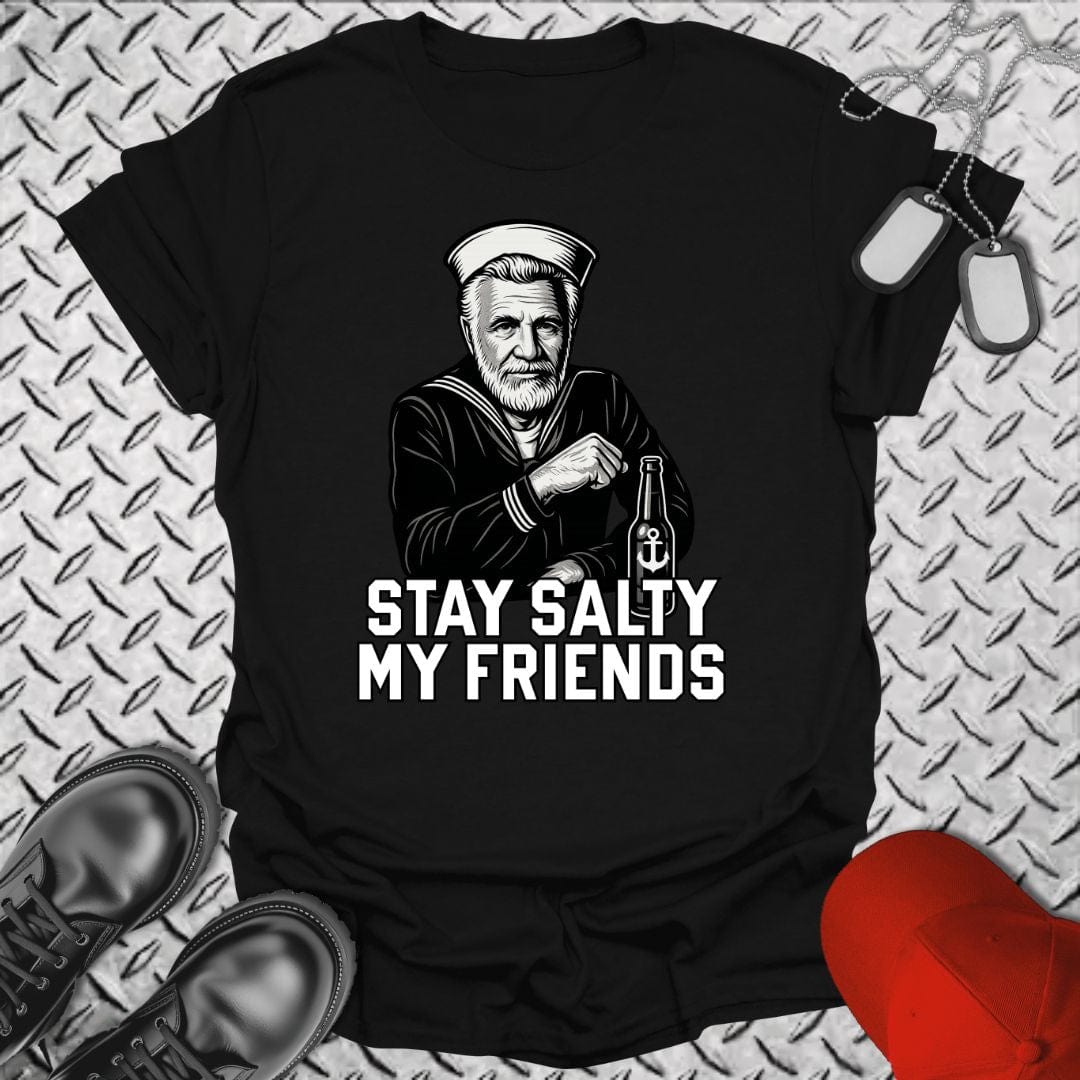NavyHumor T-Shirt Black / S Stay Salty, My Friends T-shirt