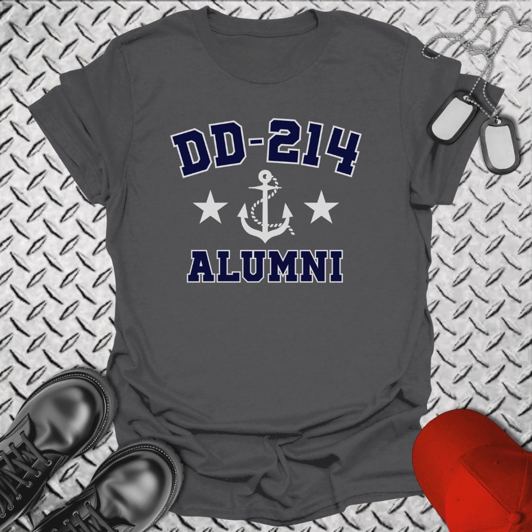 NavyHumor T-Shirt Charcoal / S DD-214 Alumni T-shirt