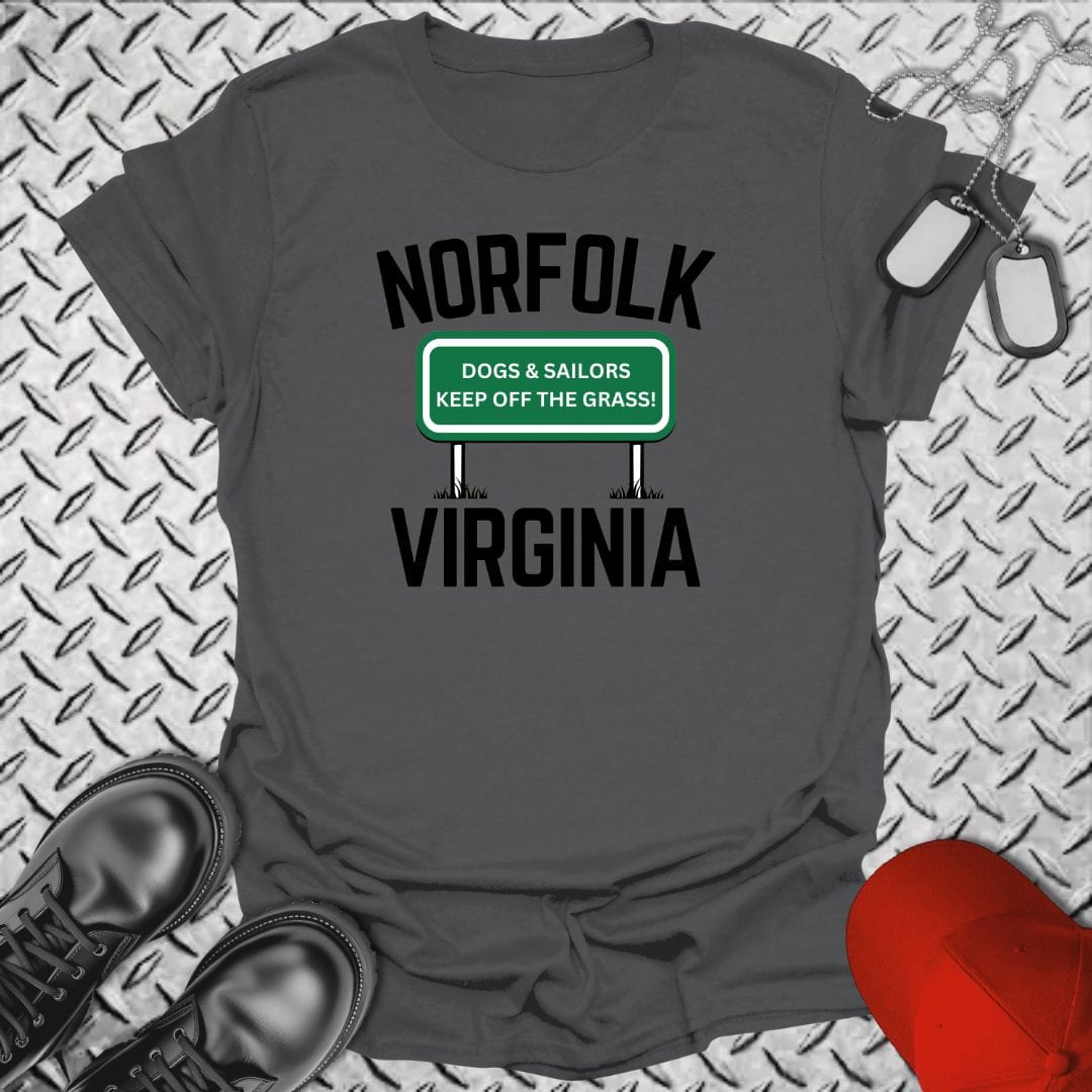 NavyHumor T-Shirt Charcoal / S Norfolk, Virginia  T-shirt
