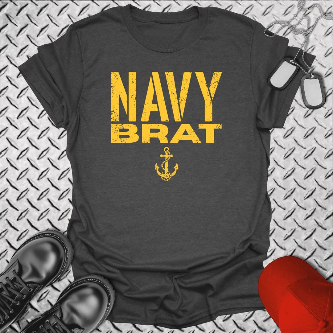 NavyHumor T-Shirt Dark Heather / S Navy Brat T-shirt