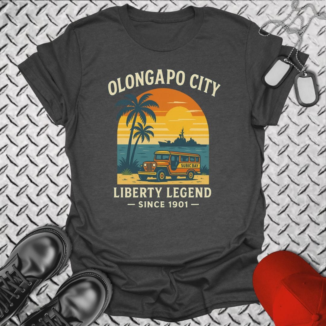 NavyHumor T-Shirt Dark Heather / S Olongapo City - Liberty Legend T-shirt