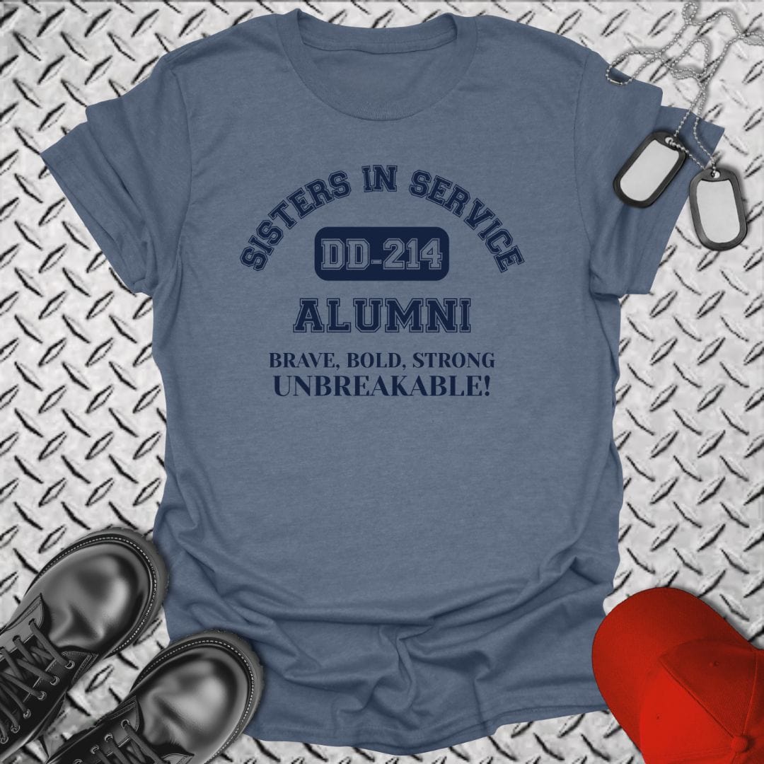 NavyHumor T-Shirt Heather Indigo / S Sisters In Service T-shirt