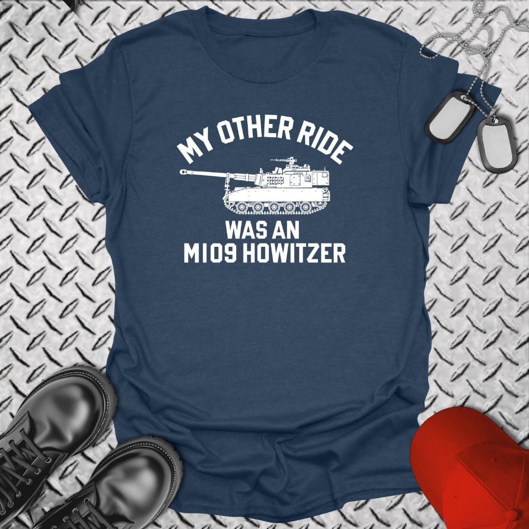 NavyHumor T-Shirt Heather Navy / S My Other Ride Was An M109 Howitzer
