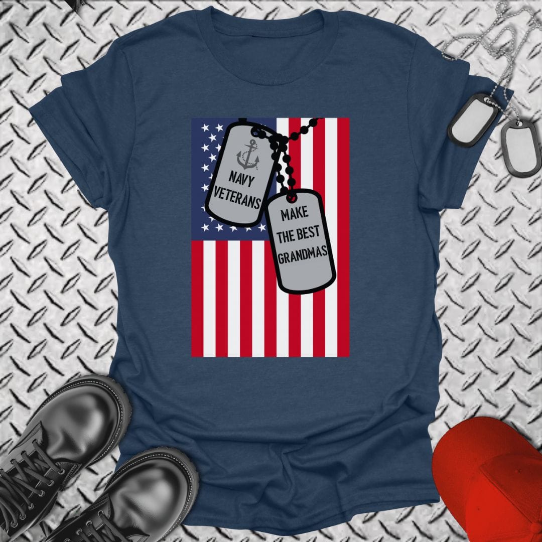 NavyHumor T-Shirt Heather Navy / S Navy Grandmas T-shirt