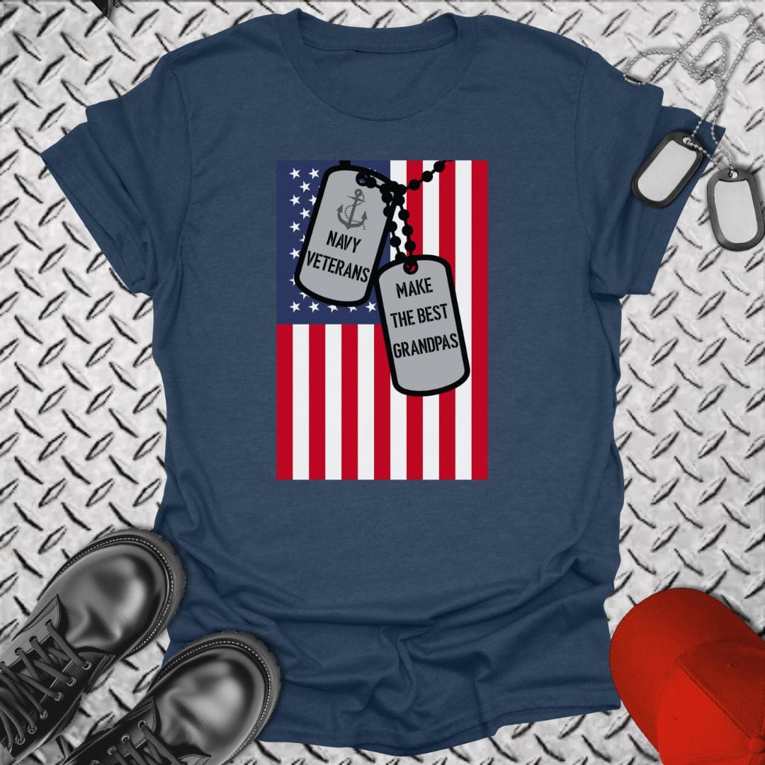 NavyHumor T-Shirt Heather Navy / S Navy Grandpas T-shirt